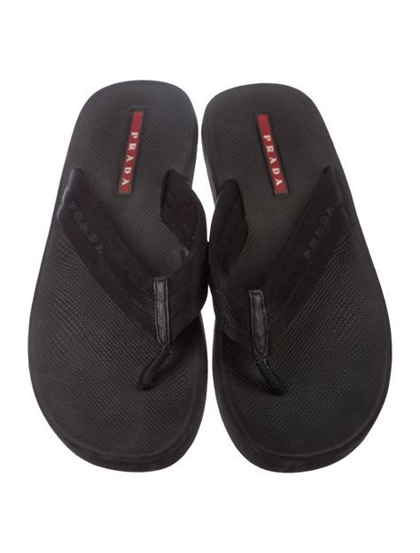 men prada slippers|prada flip flops men's.